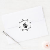 Naam boerderij | Wreath | Geitenmelk | VINTAGE | Ronde Sticker (Envelop)