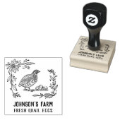Naam boerderij | Wreath | Kwartaaleieren — Stempel (Gestempeld)