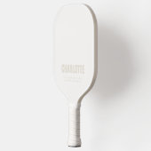 Naam Bold Modern Minimal Ivory Pickleball Paddle (Links)
