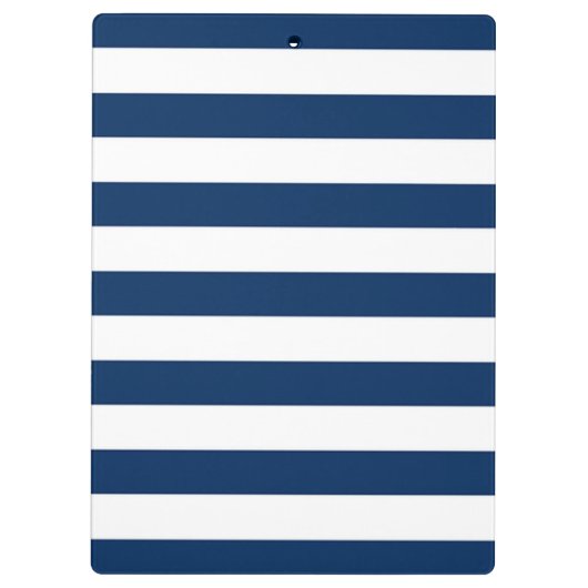 Naam boot,Anchor Flowers Navy Blue Stripes Klembord (Achterkant)