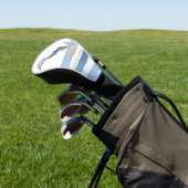 Naam boot, Anker Dolfijn Lichtblauwe Strepen Golfheadcover (Insitu)