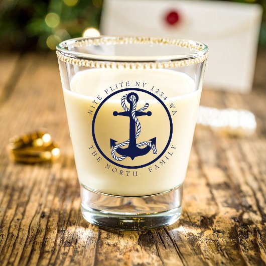 Naam boot en anker ID619 Shot Glas