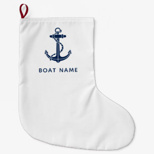 Naam boot marine anker cruise swag op maat grote kerstsok