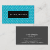 Naam Bord - Asanoha Pattern Visitekaartje (Voorkant / Achterkant)