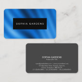 Naam Bord - Blauw verloop Abstract Visitekaartje (Voorkant / Achterkant)