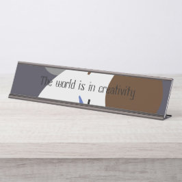 Naam Bord Bureau Naambordje