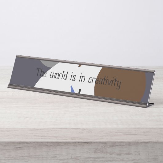 Naam Bord Bureau Naambordje (Voorkant)