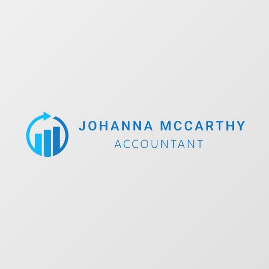 Naam Bord | Glazen deuren Accountant Business Logo Raamsticker (Vel)