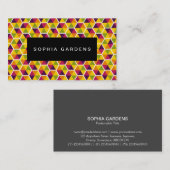 Naam Bord - Hexagon Pattern 01 Visitekaartje (Voorkant / Achterkant)