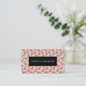 Naam Bord - Hexagon Pattern 04 Visitekaartje (Staand voorkant)