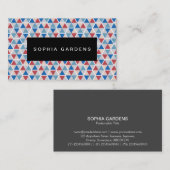 Naam Bord - Hexagon Pattern 05 Visitekaartje (Voorkant / Achterkant)