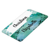 Naam Bord Magnet 2 Namen Magneet (Linkerzijde)