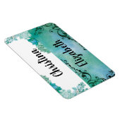 Naam Bord Magnet 2 Namen Magneet (Rechterzijde)