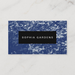 Naam Bord - Planten - Cyanotype stijl Visitekaartje