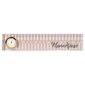 Naam Bord Roze Rose Glitter Naambordje (Voorkant)