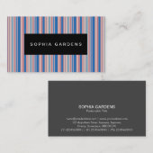 Naam Bord - Stripes 310515 (11) Visitekaartje (Voorkant / Achterkant)