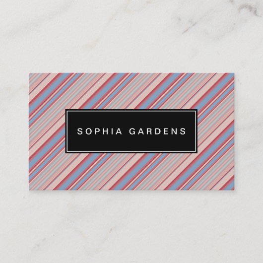Naam Bord v2 - Stripes 310515 (12) Visitekaartje (Voorkant)