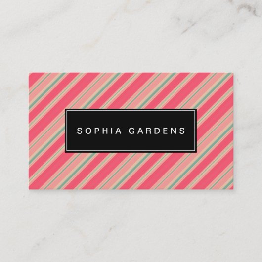Naam Bord v2 - Stripes 310515 (8) Visitekaartje (Voorkant)