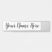 Naam bord voor werk deurbordje (Voorkant)