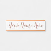 Naam bord voor werk deurbordje (Voorkant)