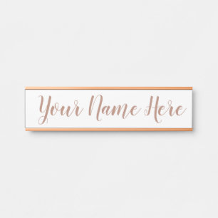 Naam bord voor werk deurbordje