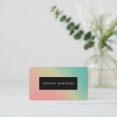 Naam Bord - Zachte Gradiënten Visitekaartje (Staand voorkant)