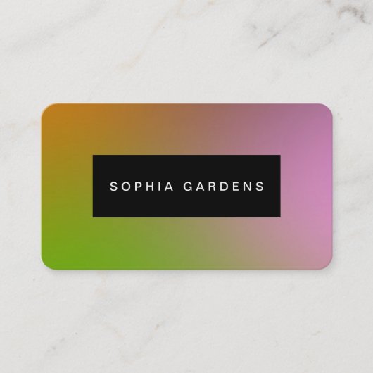 Naam Bord - Zachte Gradiënten Visitekaartje (Voorkant)