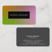Naam Bord - Zachte Gradiënten Visitekaartje (Voorkant / Achterkant)