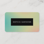 Naam Bord - Zachte Gradiënten Visitekaartje (Voorkant)