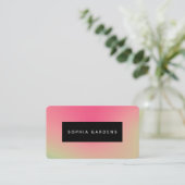 Naam Bord - Zachte Gradiënten Visitekaartje (Staand voorkant)