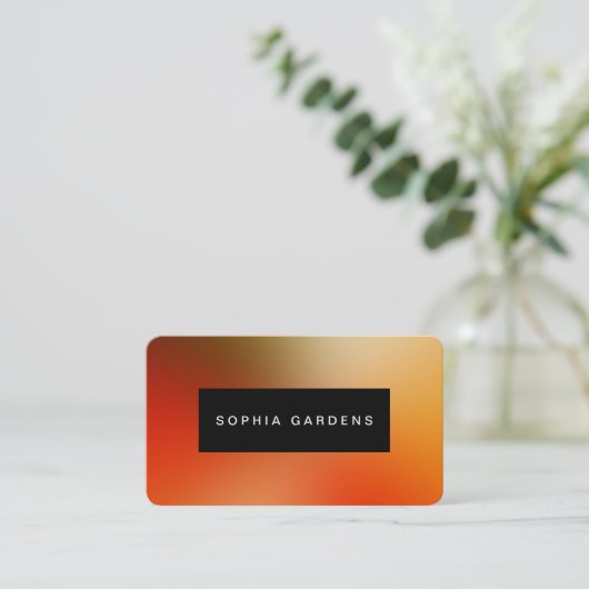 Naam Bord - Zachte Gradiënten Visitekaartje (Staand voorkant)