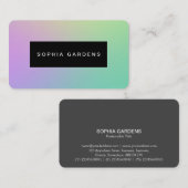 Naam Bord - Zachte Gradiënten Visitekaartje (Voorkant / Achterkant)