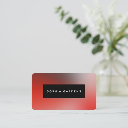 Naam Bord - Zachte Gradiënten Visitekaartje (Staand voorkant)