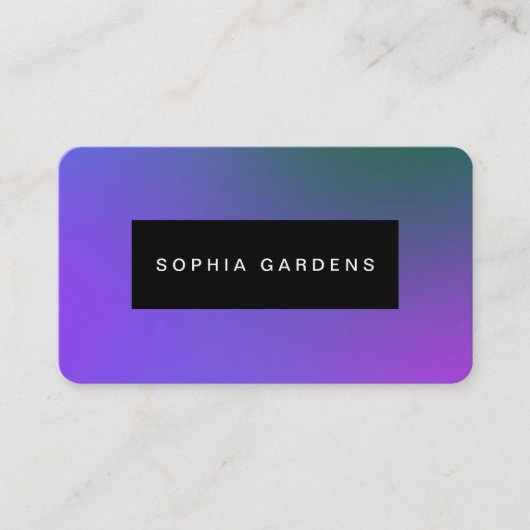 Naam Bord - Zachte Gradiënten Visitekaartje (Voorkant)