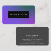 Naam Bord - Zachte Gradiënten Visitekaartje (Voorkant / Achterkant)