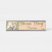 Naam borden katten. bureau naambordje (Voorkant)