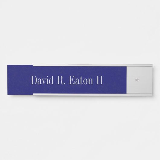 Naam Borden marinegetextureerd Deurbordje (Voorkant)