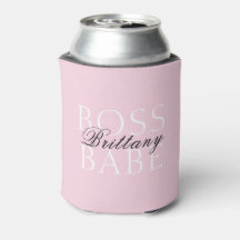Naam Boss Babe Typografie Roze