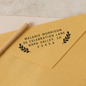 Naam & Botanische Branches Retouradres Zelfinktende Stempel