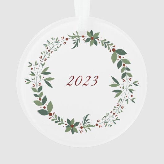 Naam Bourgondië Schattige Mouse Kerstboom Ornament (achterkant)