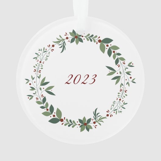 Naam Bourgondië Schattige Mouse Kerstboom Ornament (achterkant)