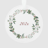 Naam Bourgondische zoete muis kerstboom Ornament (achterkant)