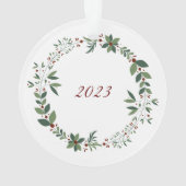 Naam Bourgondische zoete muis kerstboom Ornament (achterkant)