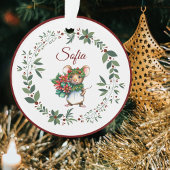 Naam Bourgondische zoete muis kerstboom Ornament