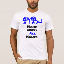 Naam boven Alle Namen Mannen T-Shirt