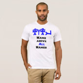 Naam boven Alle Namen Mannen T-Shirt (Voorkant volledig)