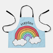 Naam boven de regenboog, gepersonaliseerd schort (Voorkant)