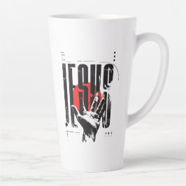 Naam boven elke naam Jezus grunge moderne streetwe Latte Mok