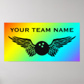 naam bowlingteam poster (Voorkant)