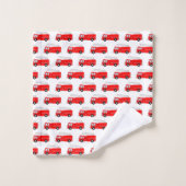 Naam brandende vrachtwagen bad handdoek (Wasdoekje)